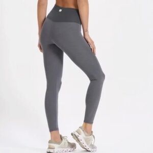 Vuori Lux Rib Studio Legging Heather Grey